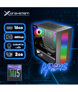 CPU GAMER MAGUS | Intel Core I5 - RAM 16GB - Disco 480GB SSD -T. Video 2Gb  - Gabinete Gamer