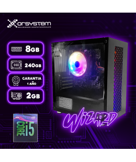 CPU GAMER WIZARD | Intel Core I5 - RAM 8GB - Disco 240GB SSD -T. Video 2Gb 730 - Gabinete Gamer