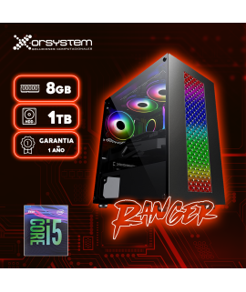 CPU GAMER RANGER | Intel Core I5 - RAM 8GB - Disco Duro 1TB - Gabinete Gamer