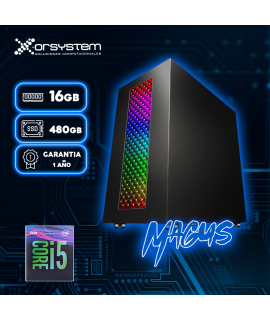 CPU GAMER MAGUS | Intel Core I5 - RAM 16GB - Disco 480GB SSD - Gabinete Gamer