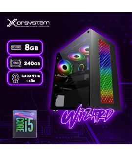CPU GAMER WIZARD | Intel Core I5 - RAM 8GB - Disco 240GB SSD - Gabinete Gamer