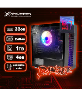 CPU GAMER RANGER | INTEL CORE I7 - 32GB RAM - 240GB SSD + HD 1T - TV GTX 1650TI 4G