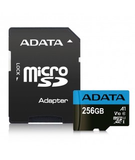 MEMORIA ADATA MICRO SDHC/SDXC UHS-I 256GB CLASE 10 A1 85MB/SEG C/ADAPTADOR