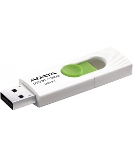 MEMORIA ADATA 128GB USB 3.2 UV320 RETRACTIL BLANCO-VERDE