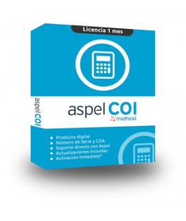 ASPEL COI 9.0 ACTUALIZACION PAQUETE BASE 1 USUARIO 999 EMPRESAS (FISICO)