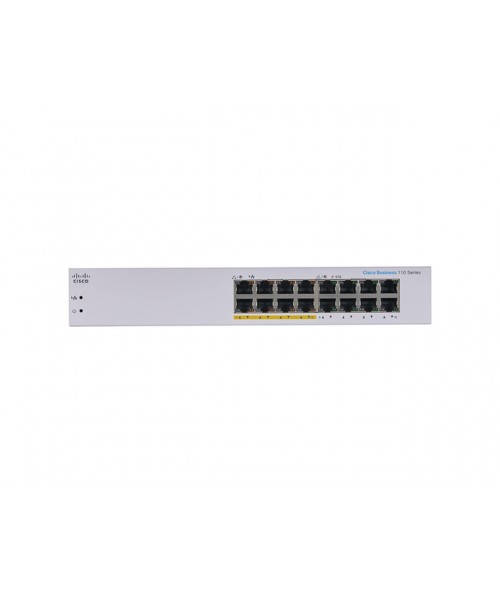 SWITCH CISCO BUSINESS CBS, 16 PUERTOS 10/100/1000 MBPS, NO ADMINISTRABLE, POE, 32 GBIT/S