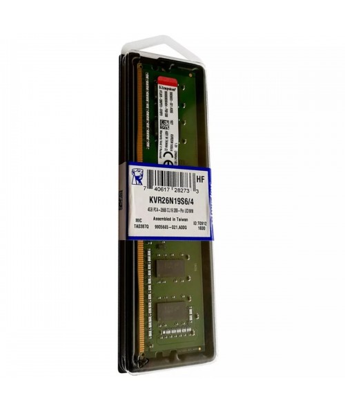MEMORIA KINGSTON UDIMM DDR4 4GB 2666MHZ VALUERAM CL19 288PIN 1.2V P/PC