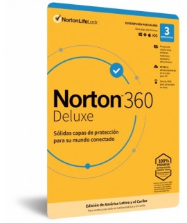 NORTON 360 DELUXE / TOTAL SECURITY 3 DISPOSITIVO 1 AÃ±O (CAJA)