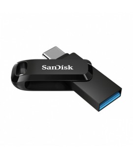 MEMORIA SANDISK ULTRA DUAL DRIVE GO USB 32GB TIPO-C / USB A 3.1 VELOCIDAD DE LECTURA 150MB/S COLOR NEGRO