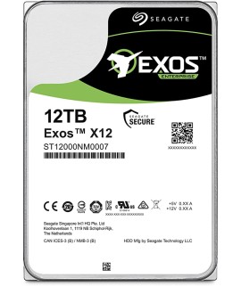 DD INTERNO SEAGATE EXOS X16 3.5 12TB SATA3 6GB/S 256MB 7200RPM 24X7 HOTPLUG P/NAS/NVR/SERVER/DATACENTER