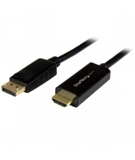 CABLE CONVERTIDOR DISPLAYPORT A HDMI DE 1M - COLOR NEGRO - ULTRA HD 4K - STARTECH.COM MOD. DP2HDMM1MB