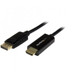 CABLE CONVERTIDOR DISPLAYPORT A HDMI DE 2M - COLOR NEGRO - ULTRA HD 4K - STARTECH.COM MOD. DP2HDMM2MB