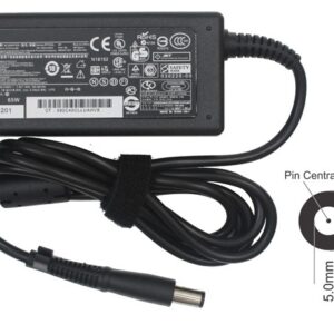 Cargador para Laptop Punta HP Aguja Negro 65w