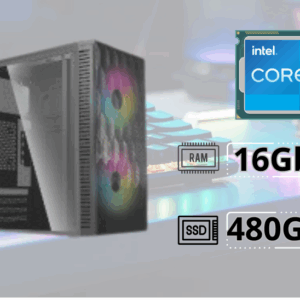 Computadora Gamer Intel Core i5 14400, 16GB RAM, SSD 480G, Gabinete Gamer