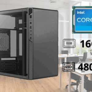 Computadora Intel Core i5 12400, 16GB RAM, SSD 480G, Gabinete ATX