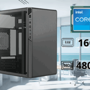 Computadora Intel Core i5 14400, 16GB RAM, SSD 480G, Gabinete ATX