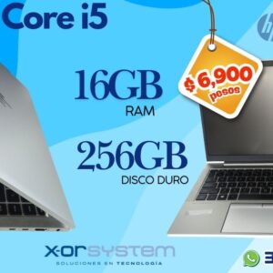 Laptop core i5, 10a gen, 16gb de ram, ssd 265gb, windows 11, Pantalla 14´´