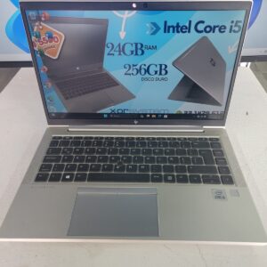 Laptop HP 14" Core i5 10ma, 24G RAM, SSD 256Gb, Teclado iluminado, Metalica